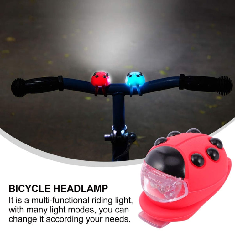 Bicycle Equipment Silicone Ladybug LED Headlight