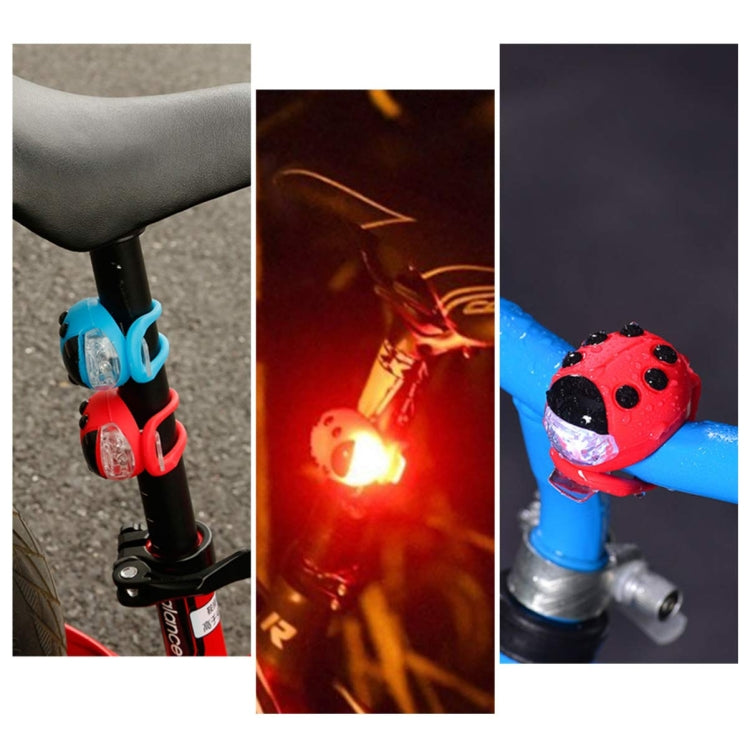 Bicycle Equipment Silicone Ladybug LED Headlight