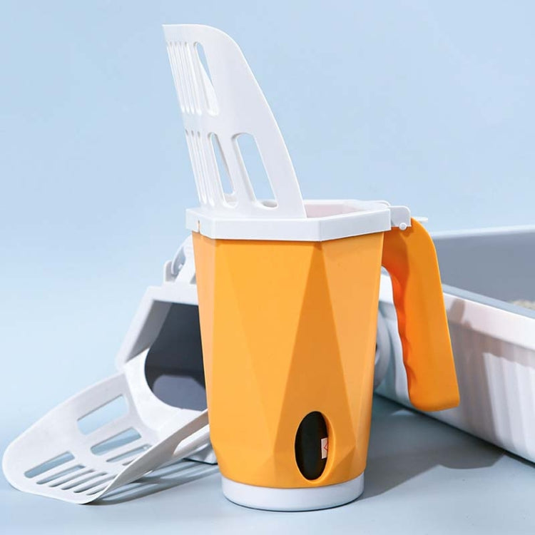 Pet Integrated Litter Shovel Bottom Removable Poop Scooping Bin