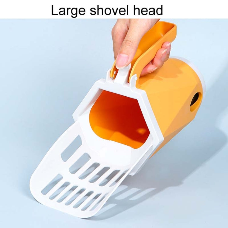 Pet Integrated Litter Shovel Bottom Removable Poop Scooping Bin