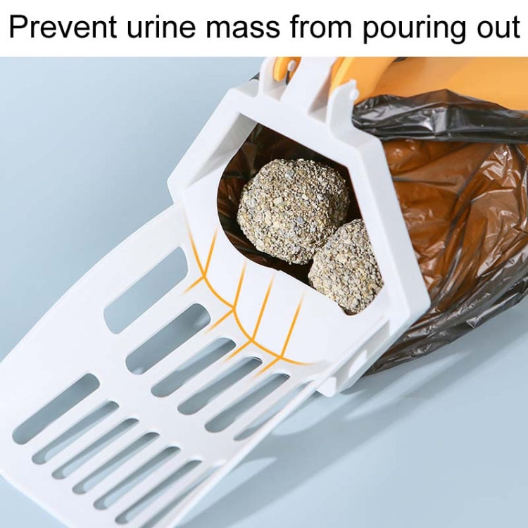 Pet Integrated Litter Shovel Bottom Removable Poop Scooping Bin