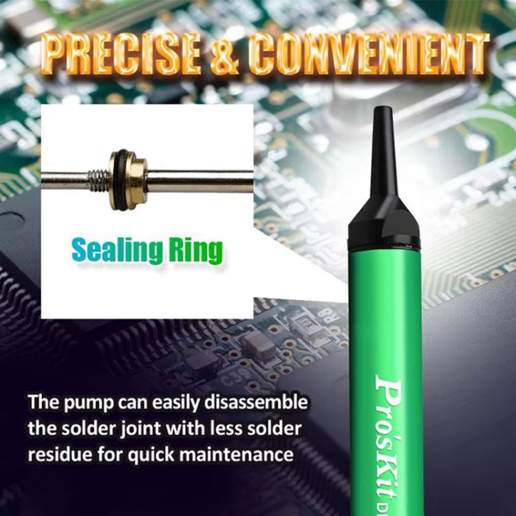 ProsKit  DP-366I Mini Aluminum Alloy Tin Suction Device Anti-static Desoldering Pump