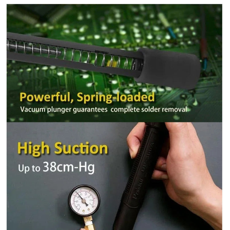 ProsKit DP-366A 38cm-Hg Tin Suction Machine Anti-static Desoldering Pump