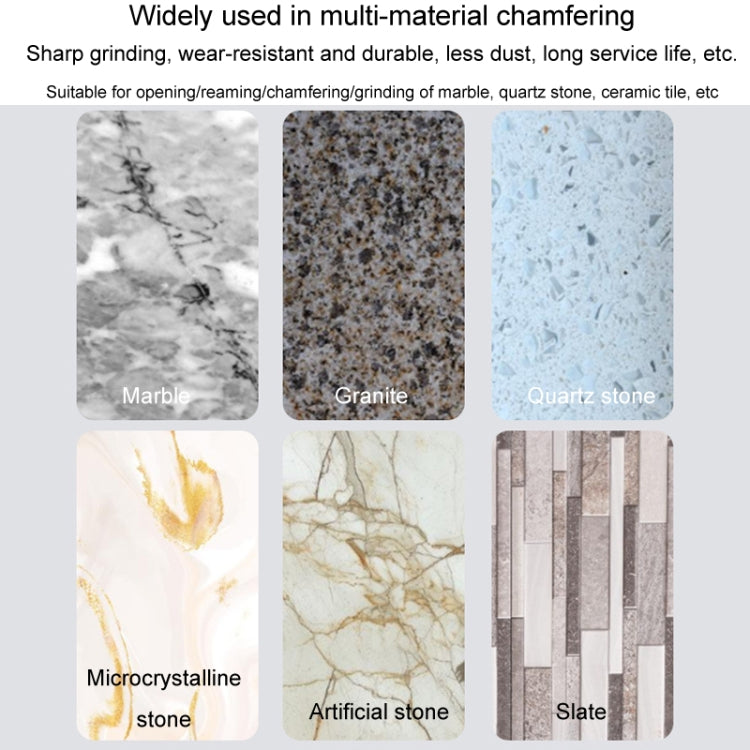 Diamond Chamfering Machine Conical Grinding Bit Tile Marble Quartz Drilling Hole Reamer Angle Grinder Drill Bit