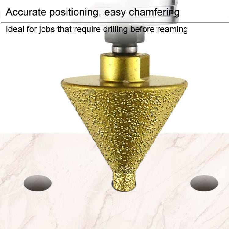 Diamond Chamfering Machine Conical Grinding Bit Tile Marble Quartz Drilling Hole Reamer Angle Grinder Drill Bit