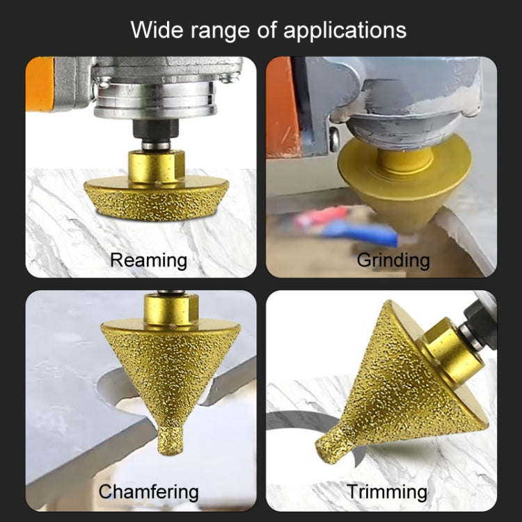 Diamond Chamfering Machine Conical Grinding Bit Tile Marble Quartz Drilling Hole Reamer Angle Grinder Drill Bit