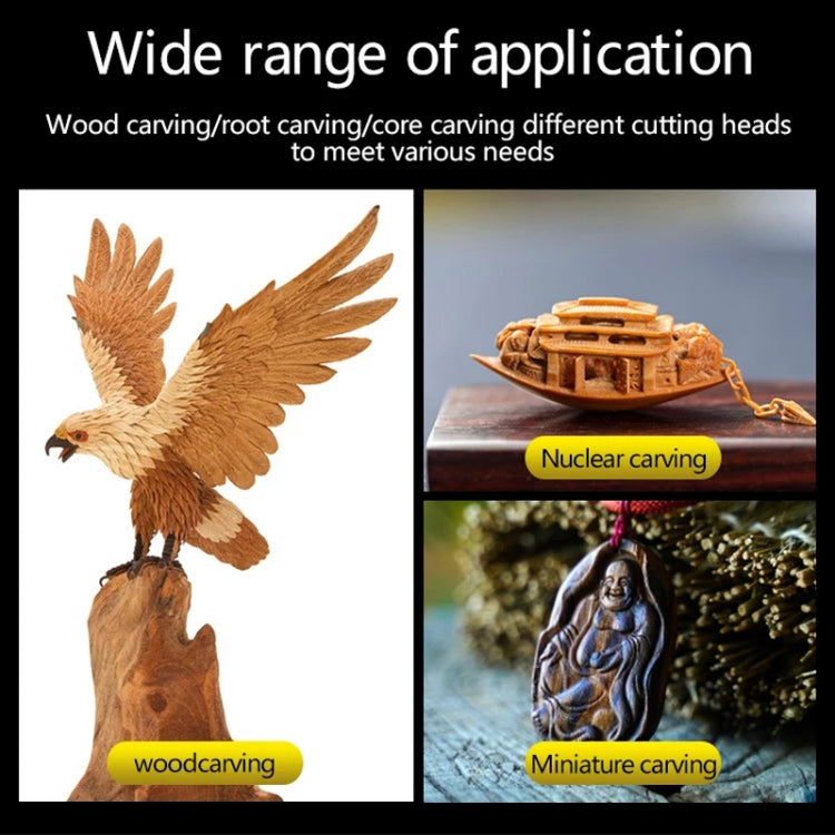 Electric Wood Carving Root Carving Tools Woodworking Engraving Polishing Tool Heads Milling Cutters Drill Bits