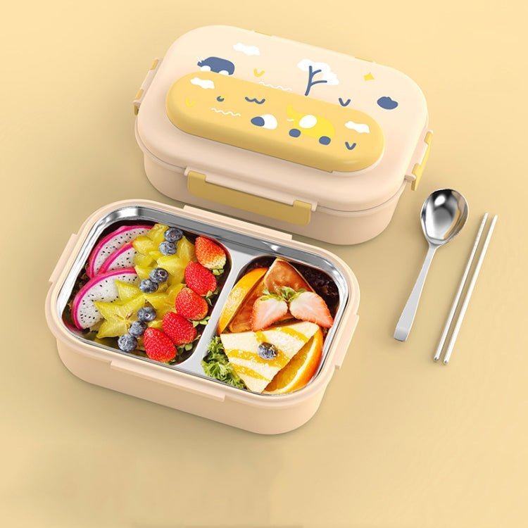 316 Stainless Steel Insulated Lunch Box Children Portable Compartment Lunch Case