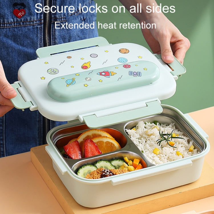 316 Stainless Steel Insulated Lunch Box Children Portable Compartment Lunch Case