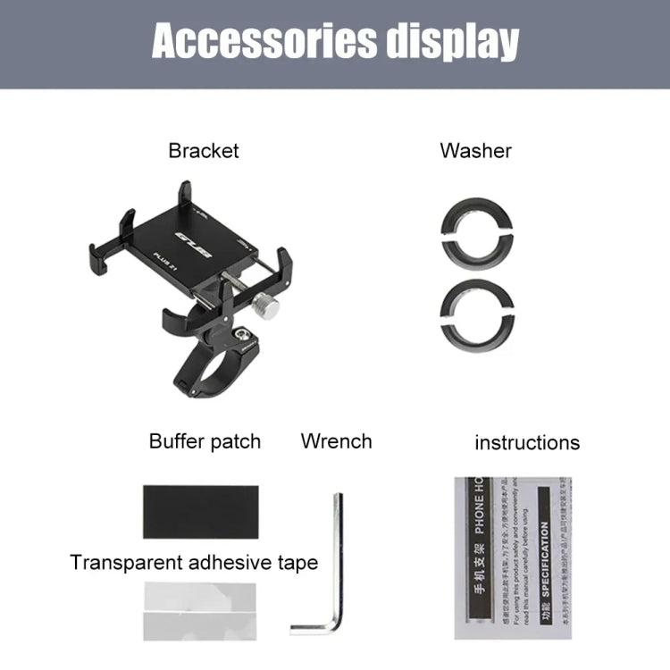 GUB PLUS21 Bicycle Mobile Phone Holder Motorcycle 360 Degree Rotating Mount