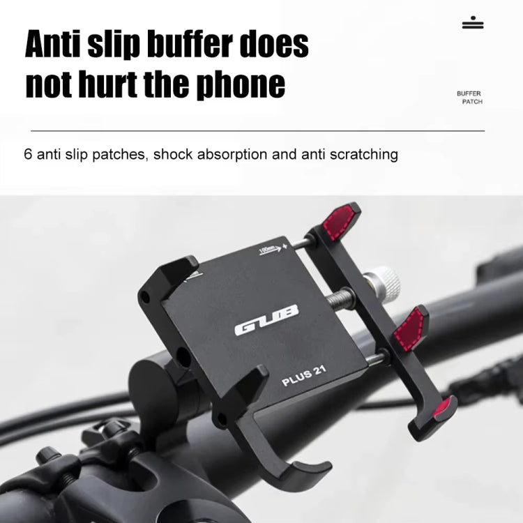 GUB PLUS21 Bicycle Mobile Phone Holder Motorcycle 360 Degree Rotating Mount