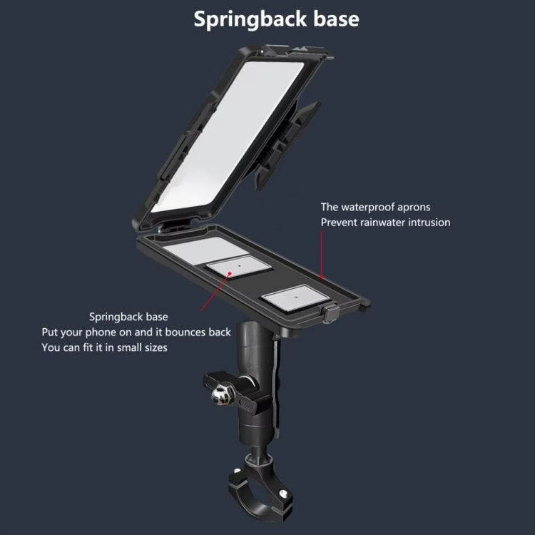 GUB PLUS17 Bicycle Mobile Phone Waterproof Bag Holder Motorcycle Handlebar Rainproof Stand