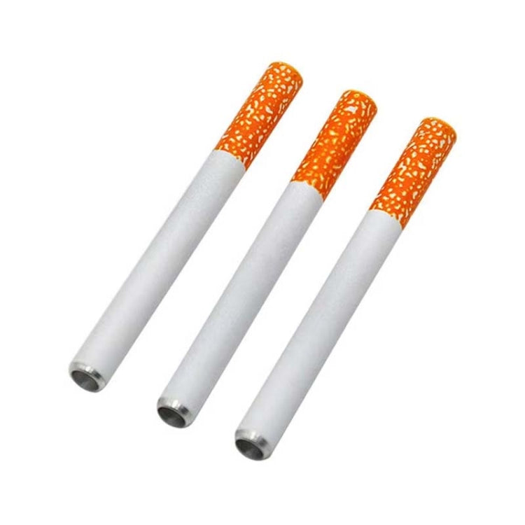 3pcs Aluminum Alloy Cigarette Shape Mini Metal Pipe Smoking Accessories