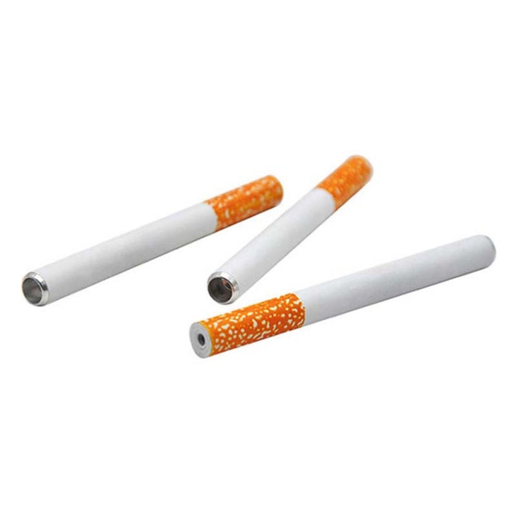 3pcs Aluminum Alloy Cigarette Shape Mini Metal Pipe Smoking Accessories