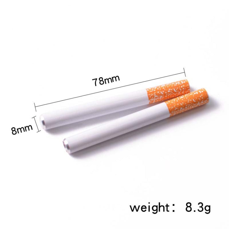 3pcs Aluminum Alloy Cigarette Shape Mini Metal Pipe Smoking Accessories