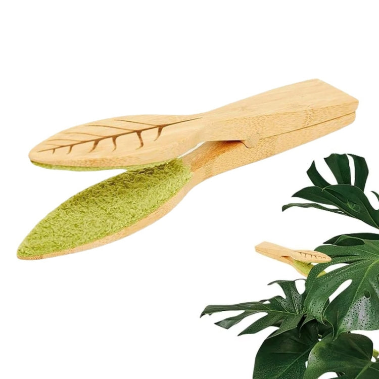 Portable Handheld Leaf Cleaning Tongs For Plants Cleaning Brush Leaf Cleaner