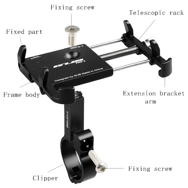 GUB PRO2 Aluminium Bicycle Phone Holder