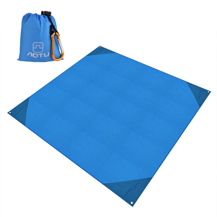 AOTU AT6238 153x143cm Ultra-thin Pocket Moisture Resistant Beach Mat Foldable Portable Picnic Mat