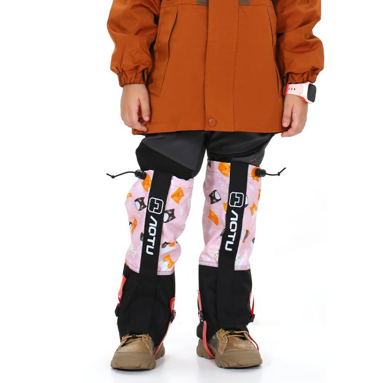 AOTU  AT8913 1pair Children Riding Skiing Waterproof Calf Protectors Outdoor Sandproof Shoes Covers