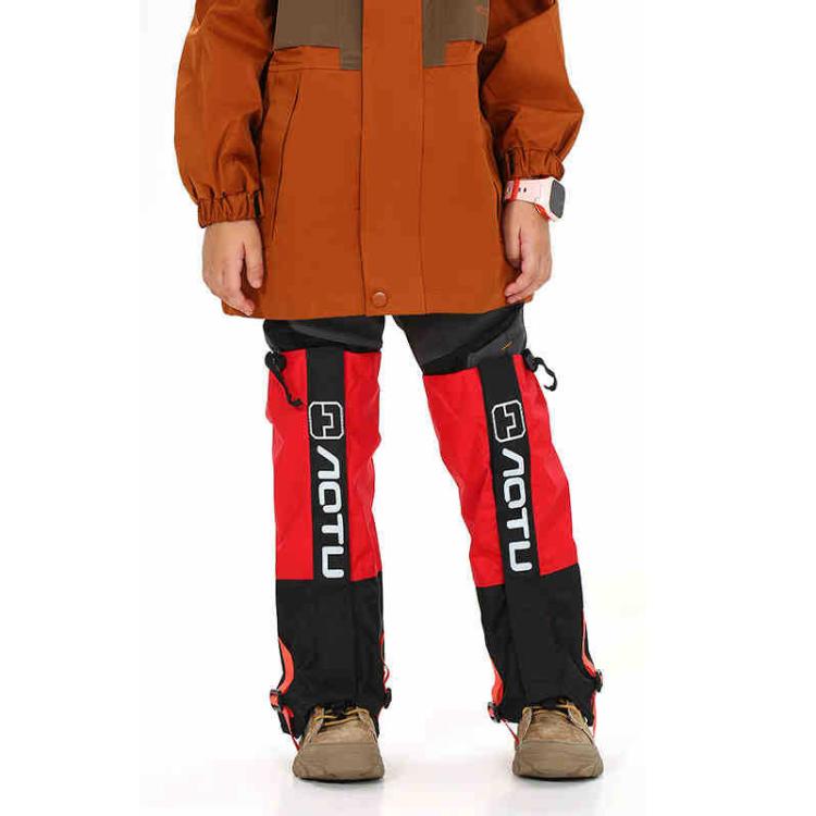 AOTU  AT8913 1pair Children Riding Skiing Waterproof Calf Protectors Outdoor Sandproof Shoes Covers