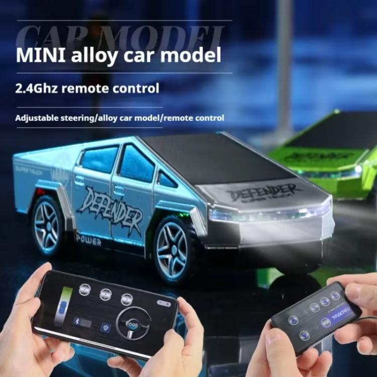 1:64 Mini Alloy 2.4Ghz Remote Control Car Children Rechargeable Model Car