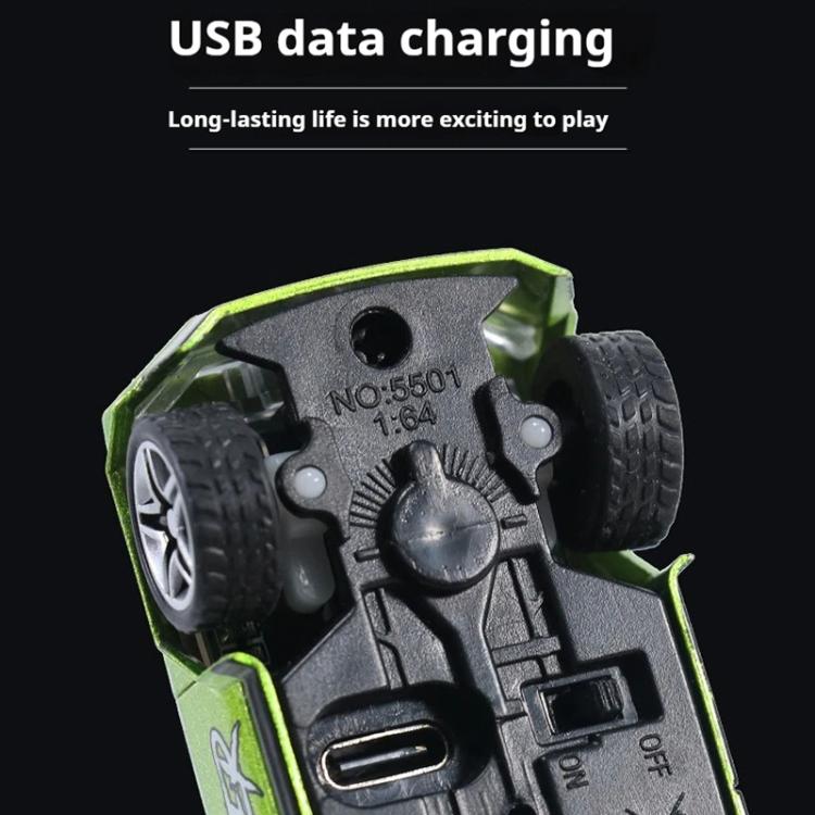 1:64 Mini Alloy 2.4Ghz Remote Control Car Children Rechargeable Model Car