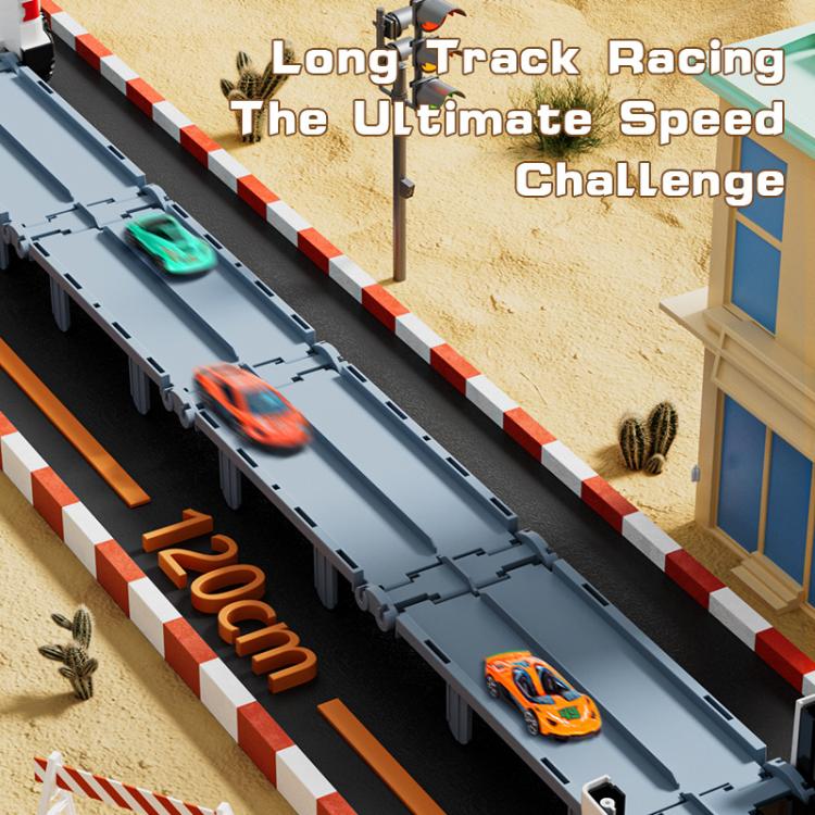 Folding Catapult Car Transformable Track Car Children Simulated Container Storage Car