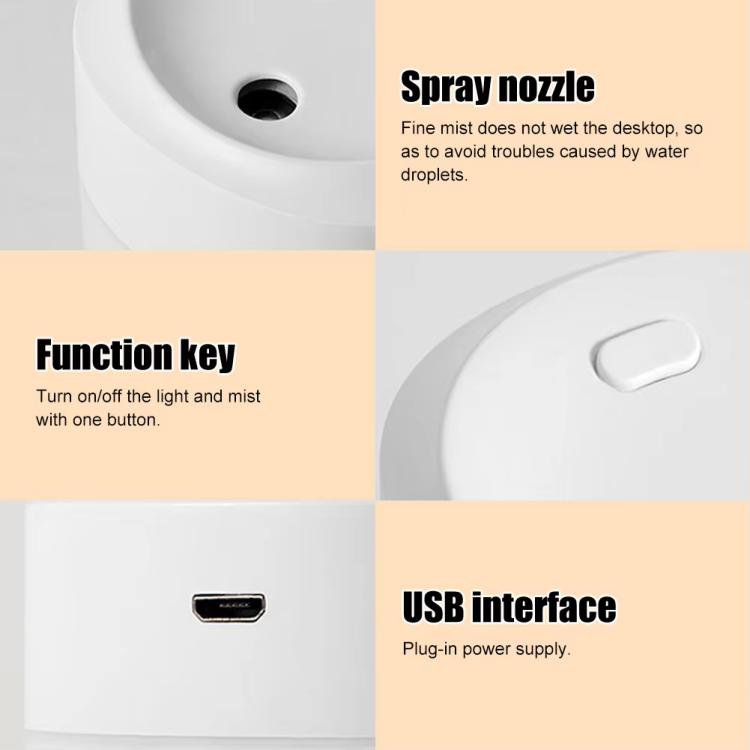 200ml Dazzling Mini USB Humidifier Desktop Car Home Air Humidifier
