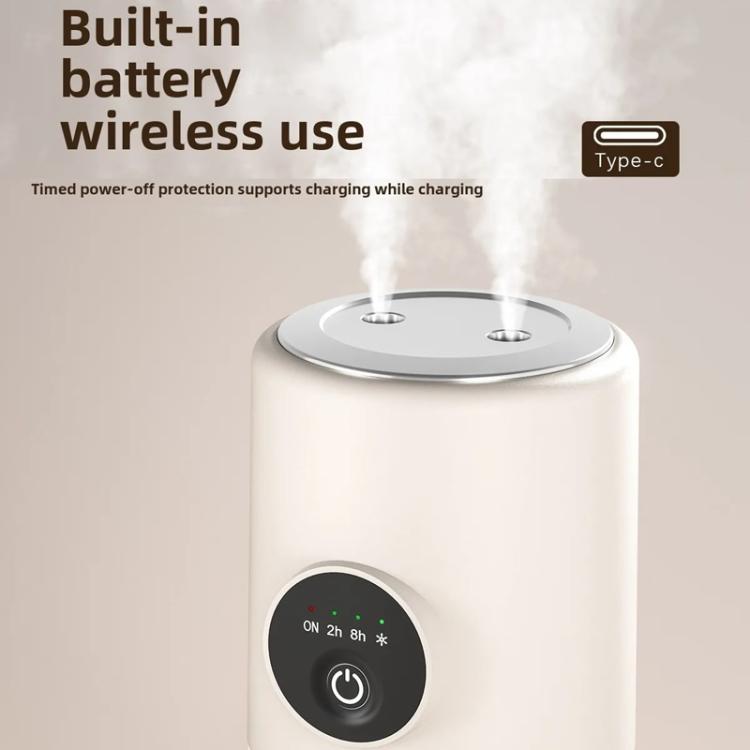 Desktop Dual Port Humidifier Portable Mini Air Purifier With Nightlight