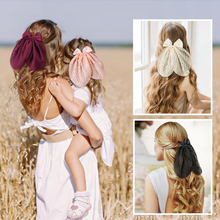 Bow Hair Clip Fresh Cute Ribbon Duckbill Clip Girl Hair Accessories