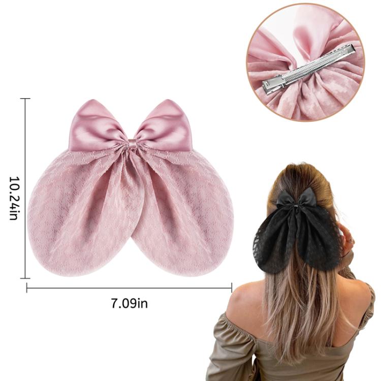 Bow Hair Clip Fresh Cute Ribbon Duckbill Clip Girl Hair Accessories