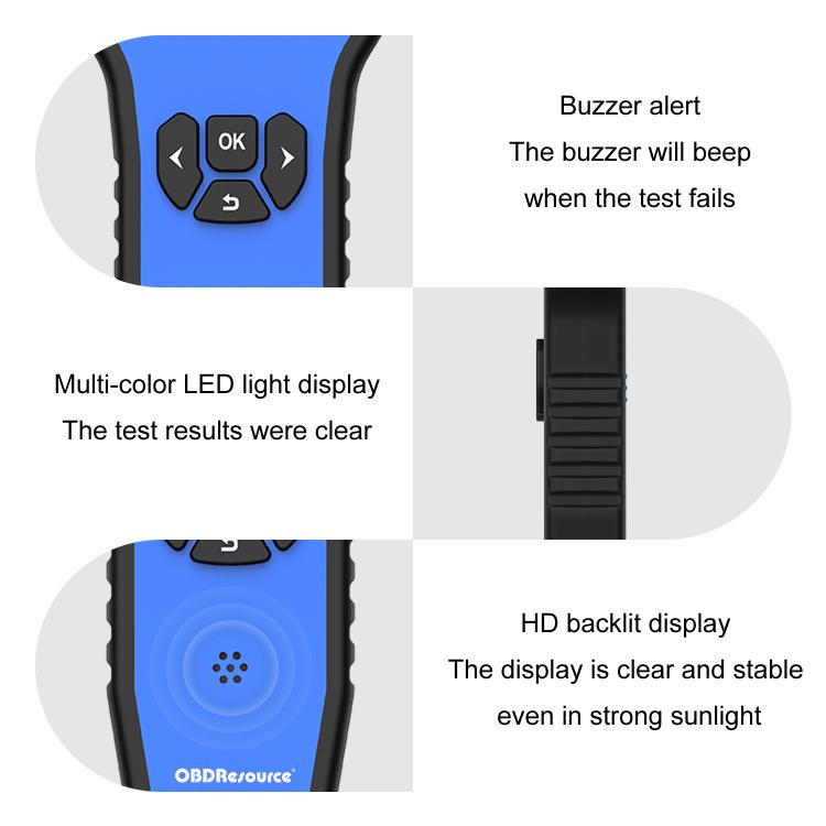 OBDResource 5V/12V Automotive Fuel Injector Custom Settings Dual Head Tester