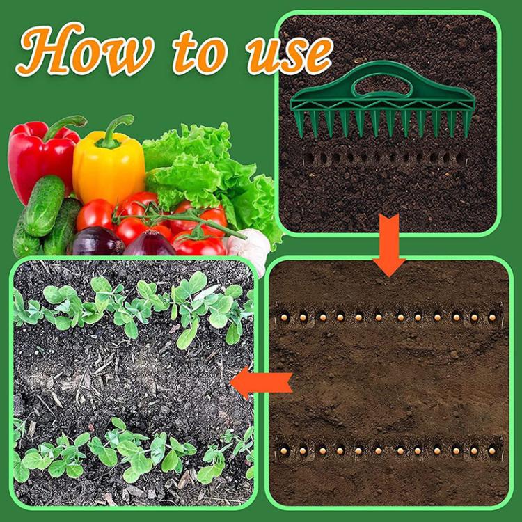 Seed Punch Soil Quick Punch Gardening Seed Spacing Tool Vegetable Plant Sowing Tool