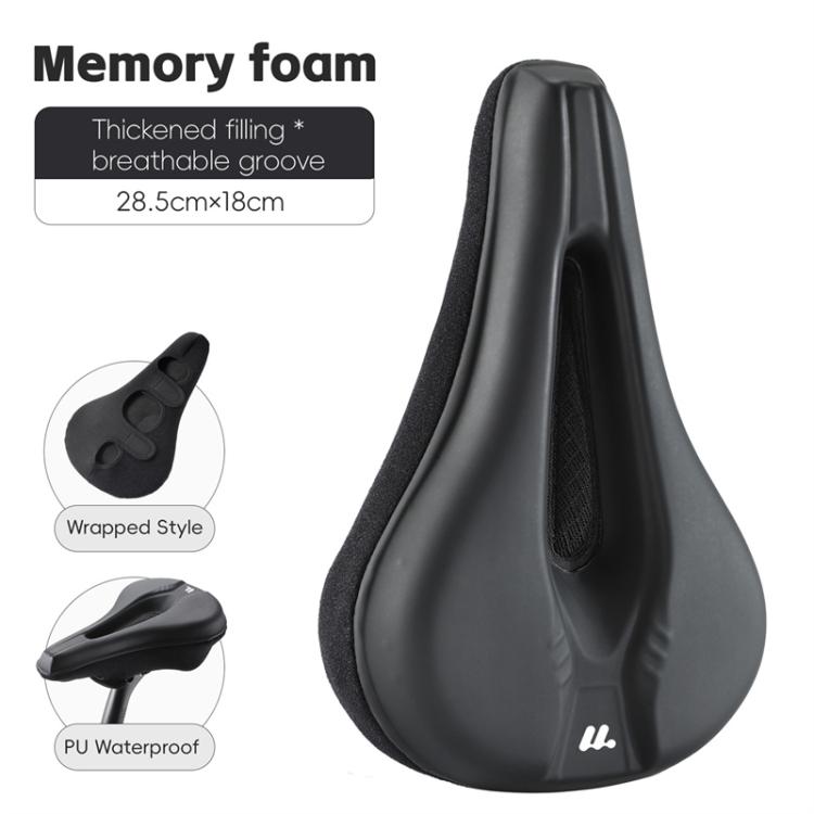 WEST BIKING Bicycle Riding Thickened Sponge PU Leather Soft Seat Cushion Cover