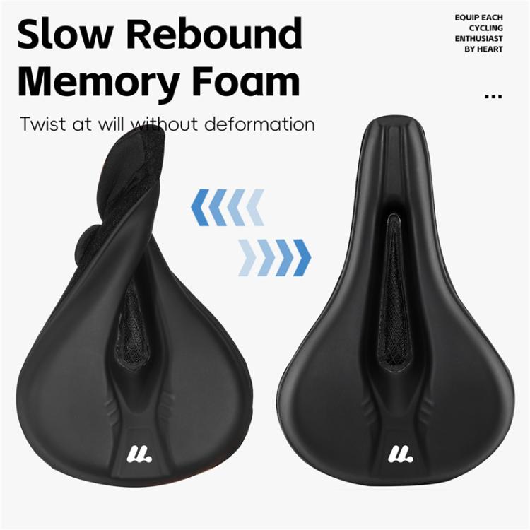 WEST BIKING Bicycle Riding Thickened Sponge PU Leather Soft Seat Cushion Cover