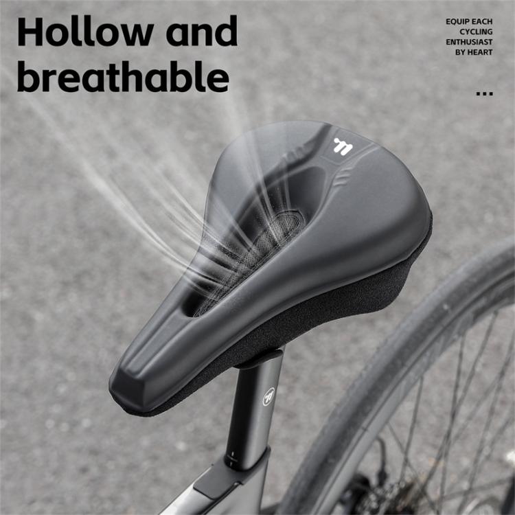 WEST BIKING Bicycle Riding Thickened Sponge PU Leather Soft Seat Cushion Cover