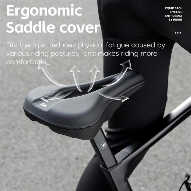 WEST BIKING Bicycle Riding Thickened Sponge PU Leather Soft Seat Cushion Cover