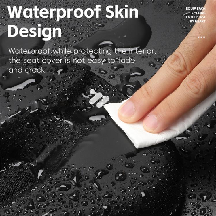 WEST BIKING Bicycle Riding Thickened Sponge PU Leather Soft Seat Cushion Cover
