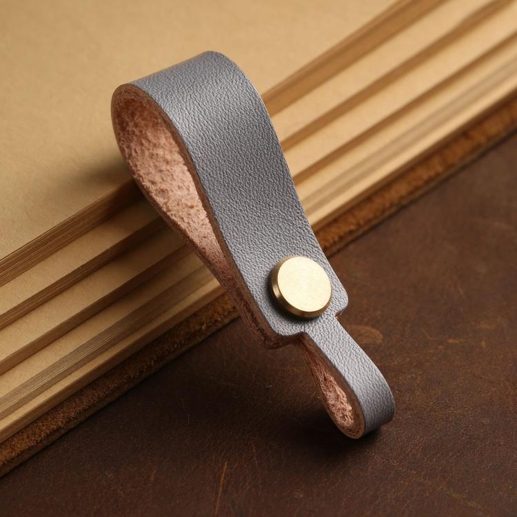 Hallmo Universal Cowhide Handmade Lanyard Keychain Car Remote Control Pendant