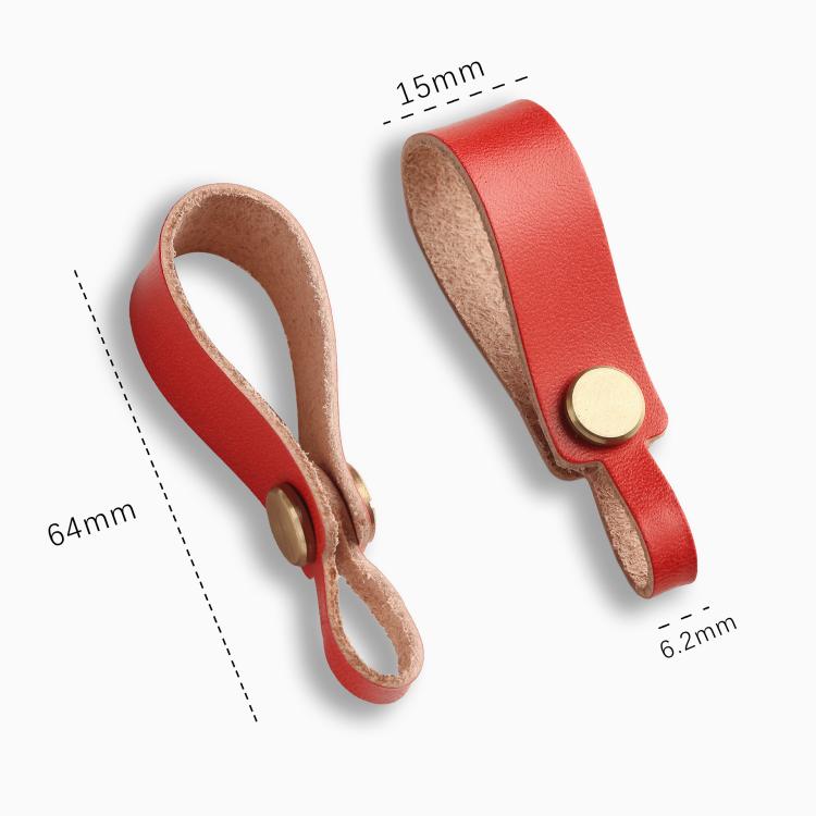 Hallmo Universal Cowhide Handmade Lanyard Keychain Car Remote Control Pendant