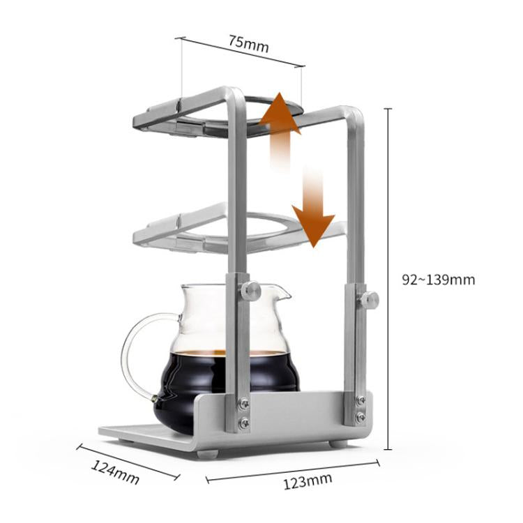 Stainless Steel Adjustable Four-Leg Non-Slip Hand-Poured Coffee Stand