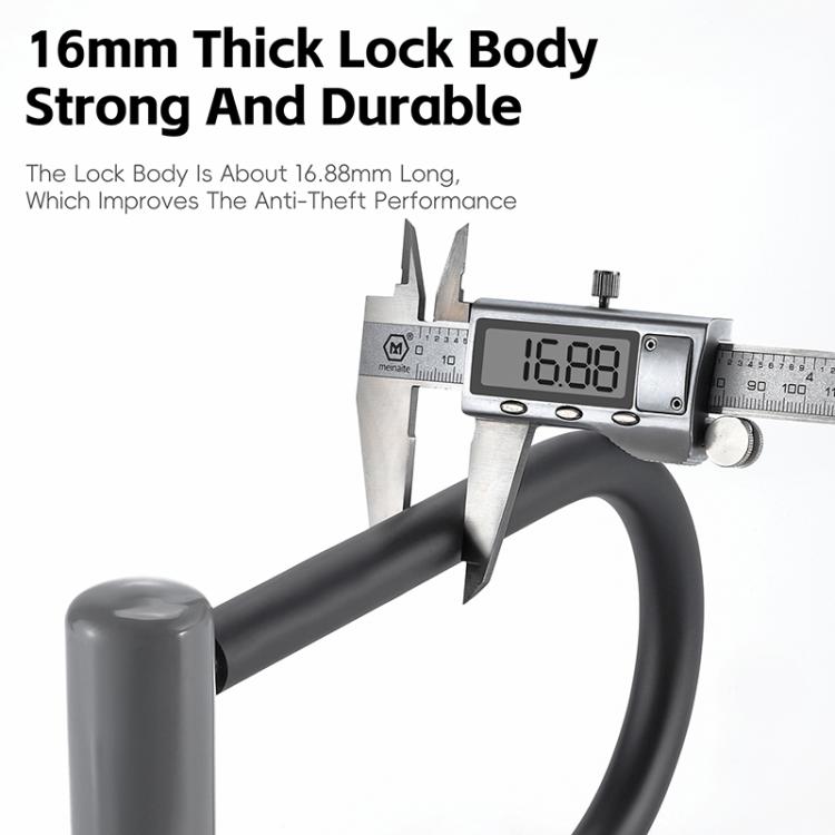 WEST BIKING Bicycle Motorcycle Anti-theft Double-opening U-shaped Mortise Lock