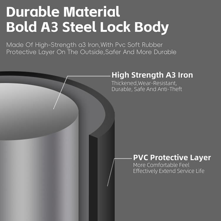 WEST BIKING Bicycle Motorcycle Anti-theft Double-opening U-shaped Mortise Lock