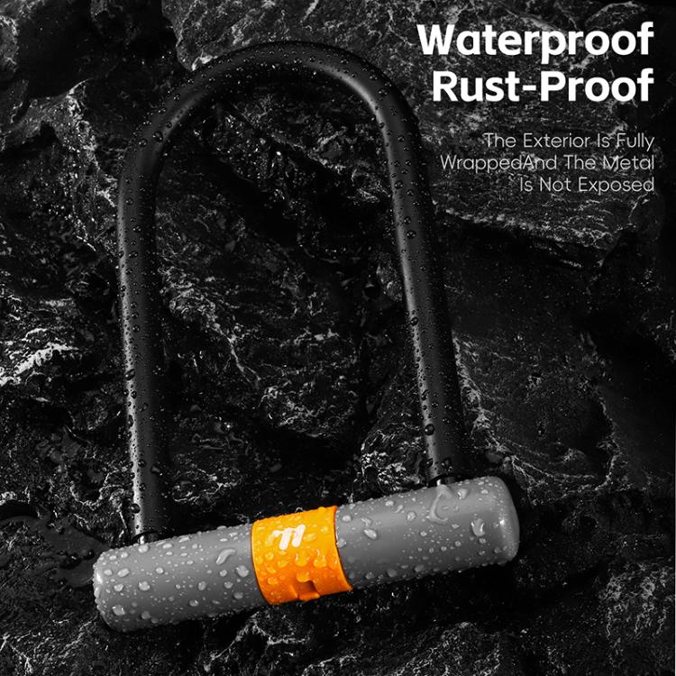 WEST BIKING Bicycle Motorcycle Anti-theft Double-opening U-shaped Mortise Lock