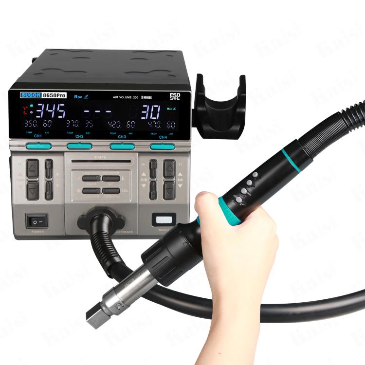 SUGON 8650Pro Curve Hot Air Soldering Station 1300W High Wind Power Maintenance Motherboard CPU Desoldering Station