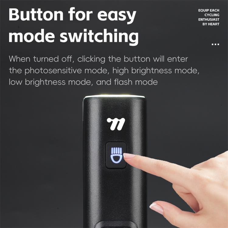 WEST BIKING Bicycle Waterproof TYPE-C Rechargeable High-Brightness Headlight