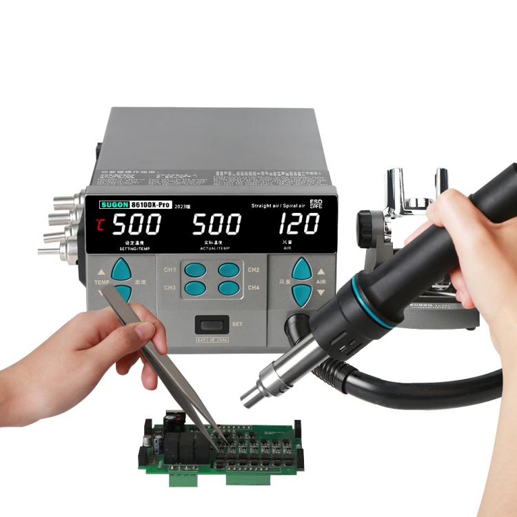 SUGON 8610DX-Pro 1000W Digital Display Hot Air Welding Station Cell Phone Repair Welding