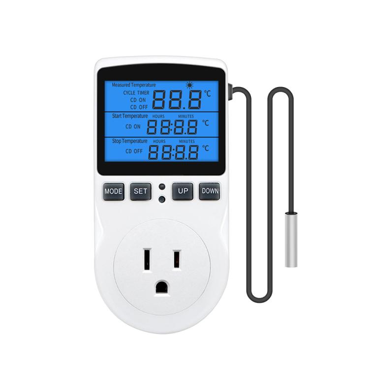 Backlight Smart Digital Thermostat Countdown Temperature Control Switch Socket Timing Temperature Controller