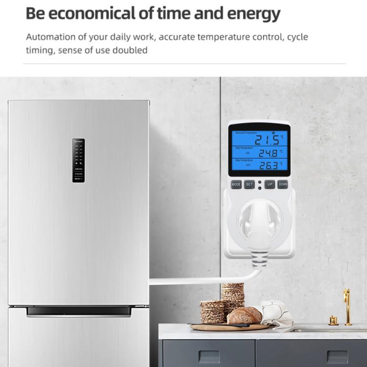 Backlight Smart Digital Thermostat Countdown Temperature Control Switch Socket Timing Temperature Controller
