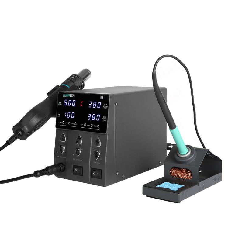 SUGON 212 2 In 1 Soldering Iron Dual Display Cell Phone Repair Hot Air Constant Temperature Soldering Station Combination Set